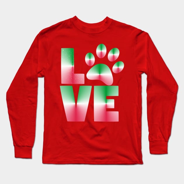 Christmas Dog T-Shirt Dog Lover Pet Animal Protection Rescue Long Sleeve T-Shirt by hispanicworld